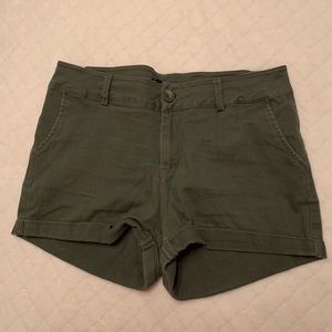 Olive green shorts